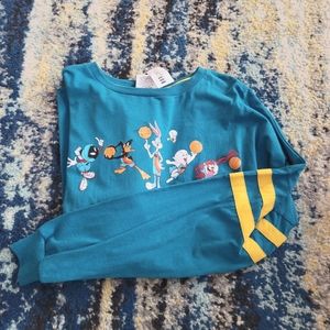 Space Jam Looney Tunes Tune Squad varsity shirt